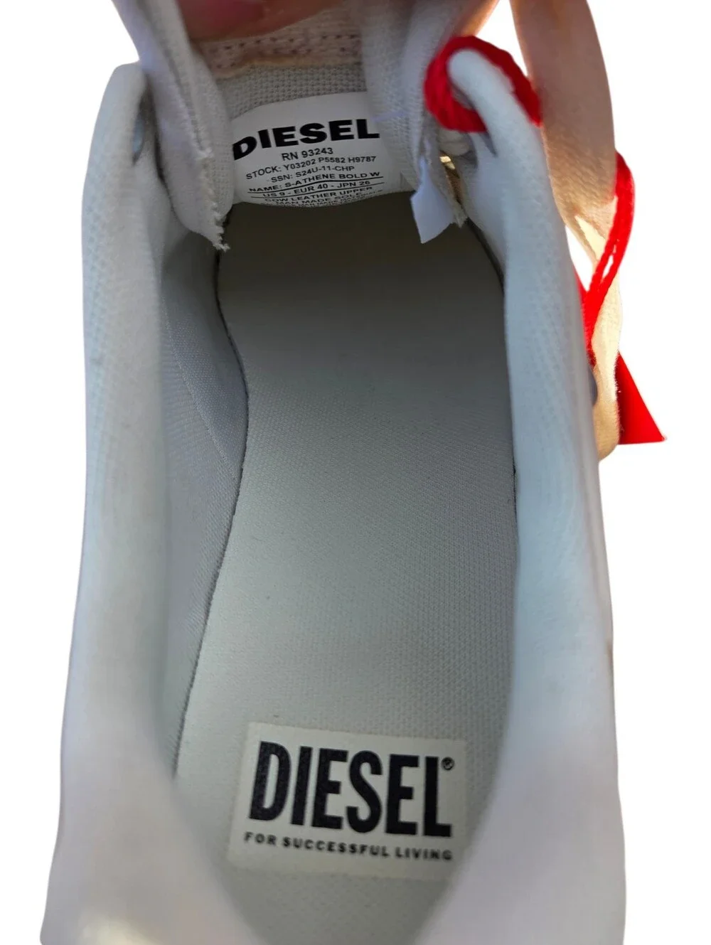 Diesel S-Athene Bold X Chunky Low-top Flatform Leather Lifestyle Sneakers NEW - Picture 8 of 13